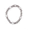 Curve link bracelet with five diamonds roundel
