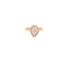 Rose Gold Diamond Teardrop Ring