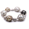Diamond and Baroque Pearl Bracelet