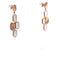 Mother of pearls diamond earring
